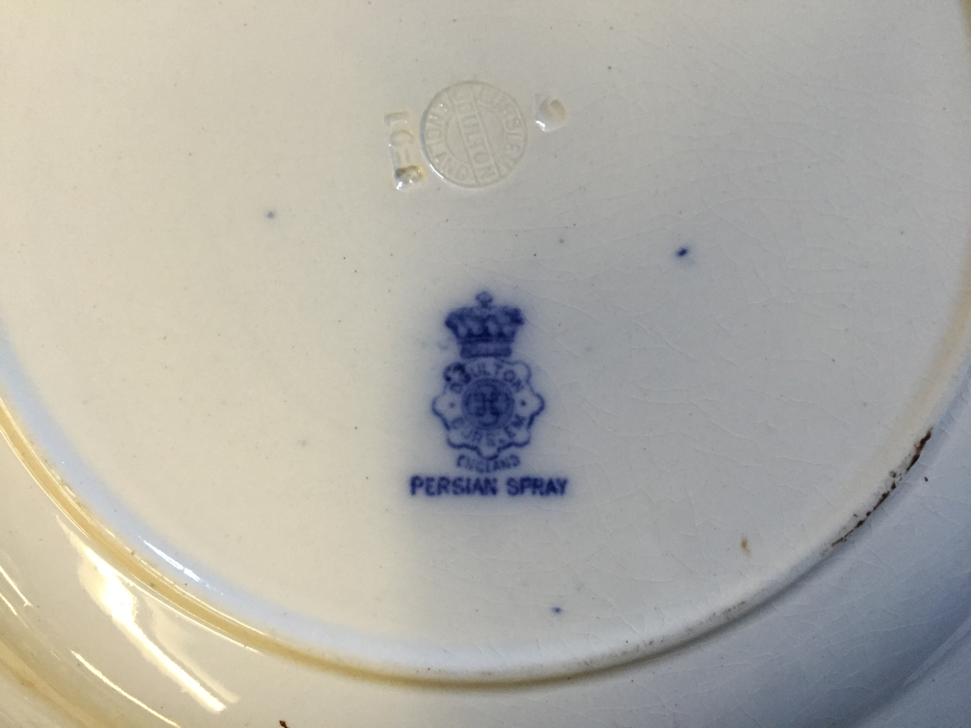 A Royal Doulton Persian Spray Plate. - Image 2 of 3