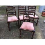 For dark wood dining chairs with pop out seats.