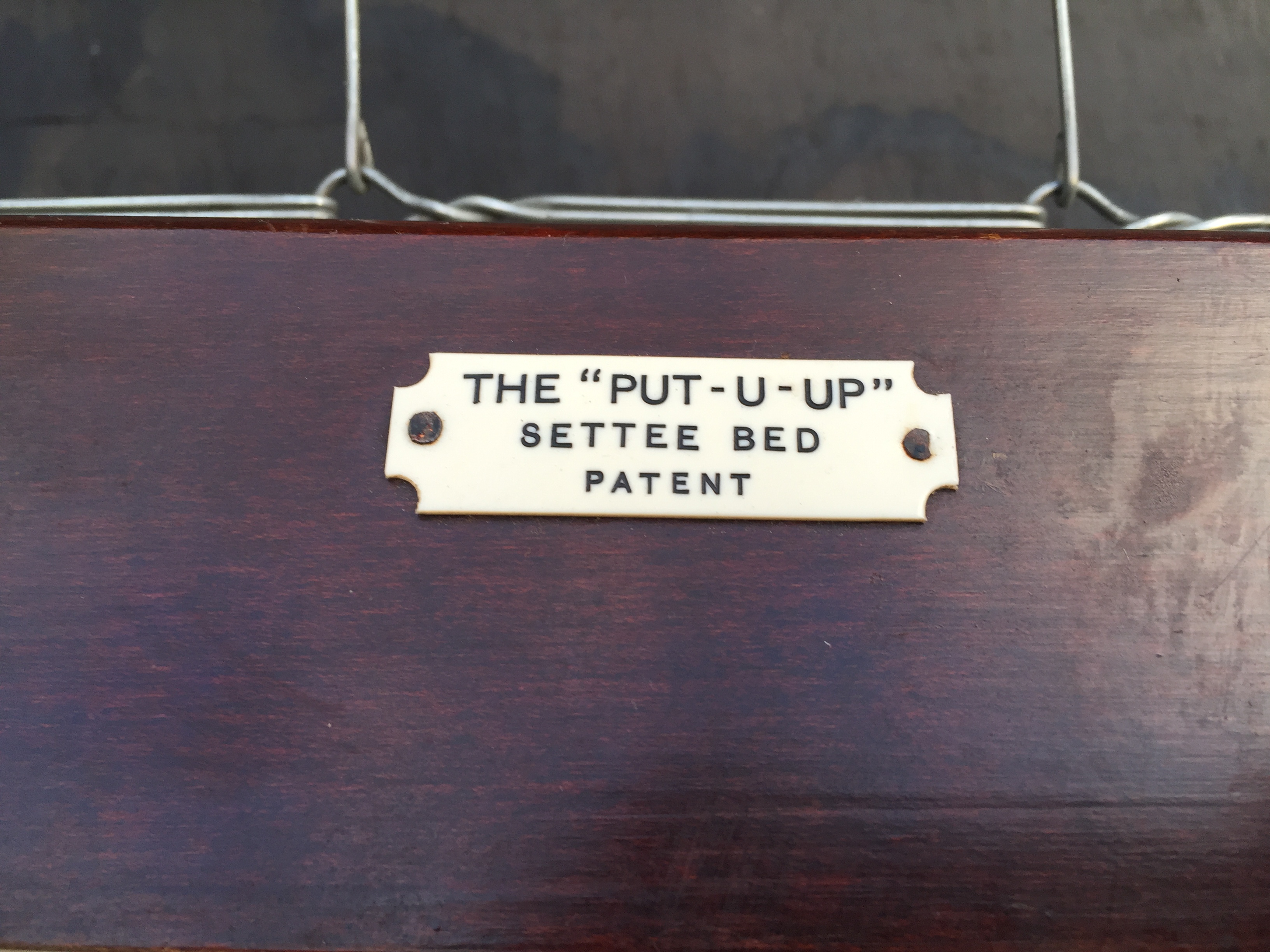 The "Put-U-Up" setee Bed patented. - Image 4 of 7