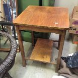 A small side table with under shelf.