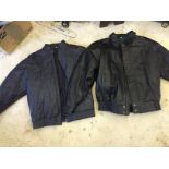 Two bomber style jackets both small
