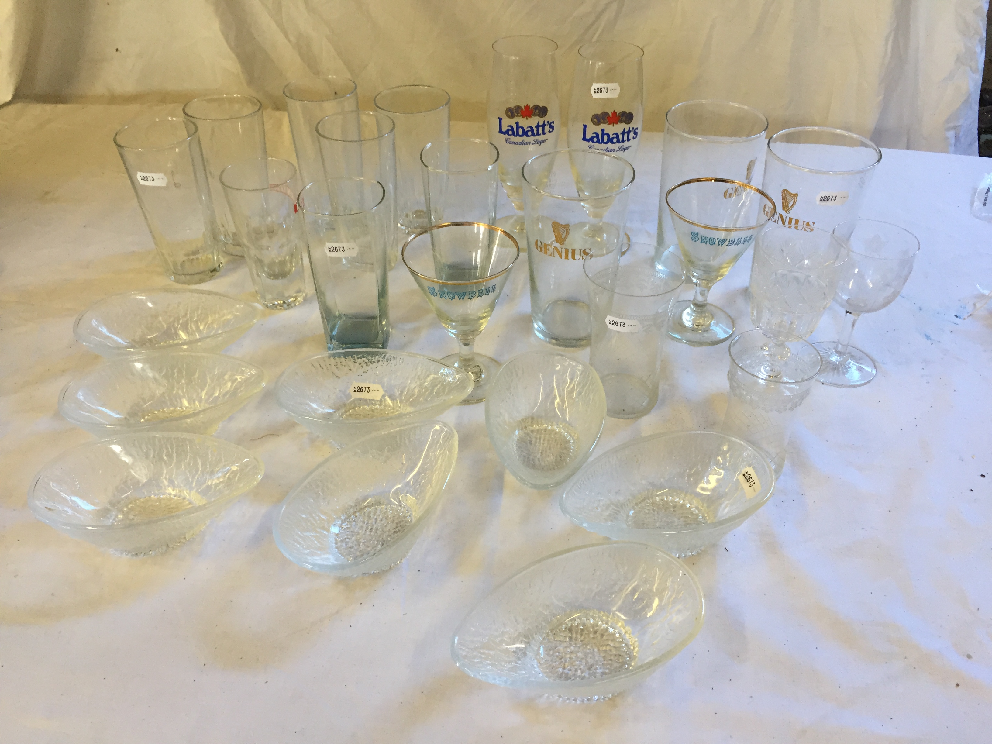 A selection of promotable drinks glasses. - Image 2 of 2