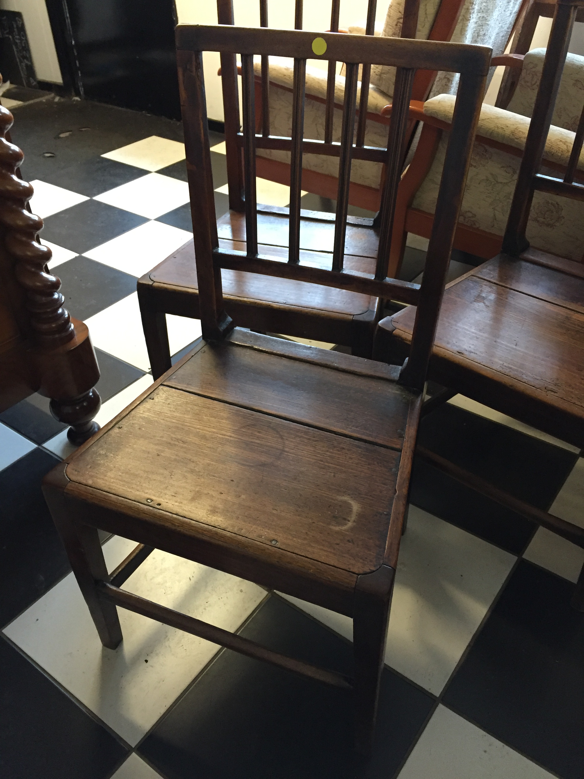 Three 18 th century provincial chairs. - Image 2 of 4