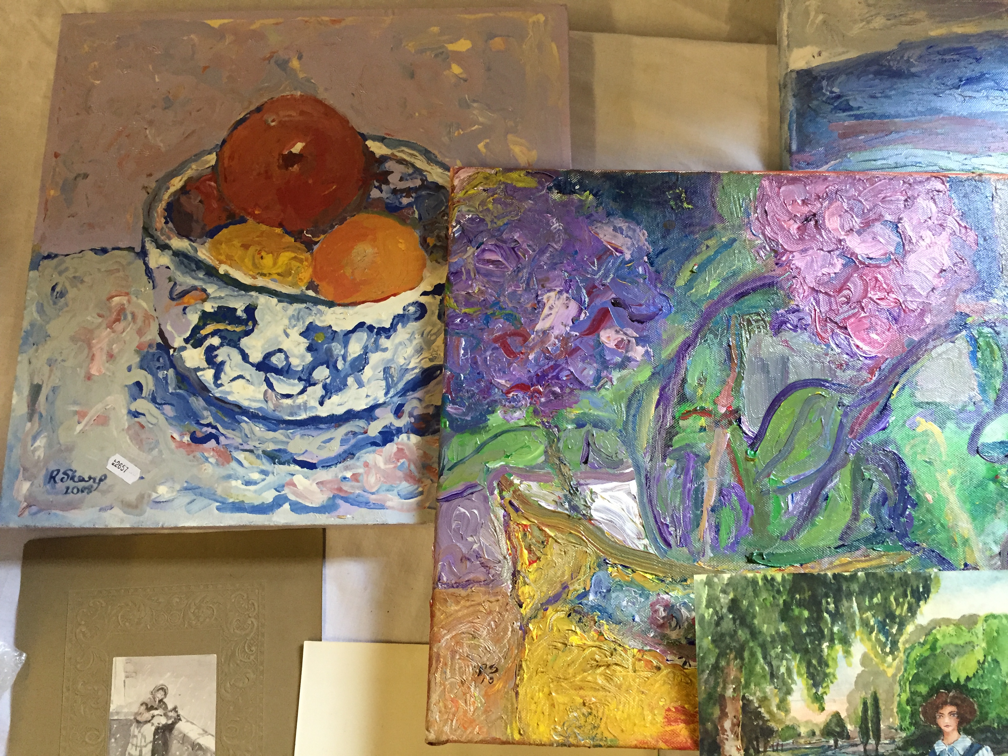 A selection of Watercolours and oils. - Image 5 of 6