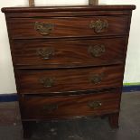 A small chest of five drawers.