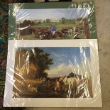 Two prints mostly horses as new sealed.