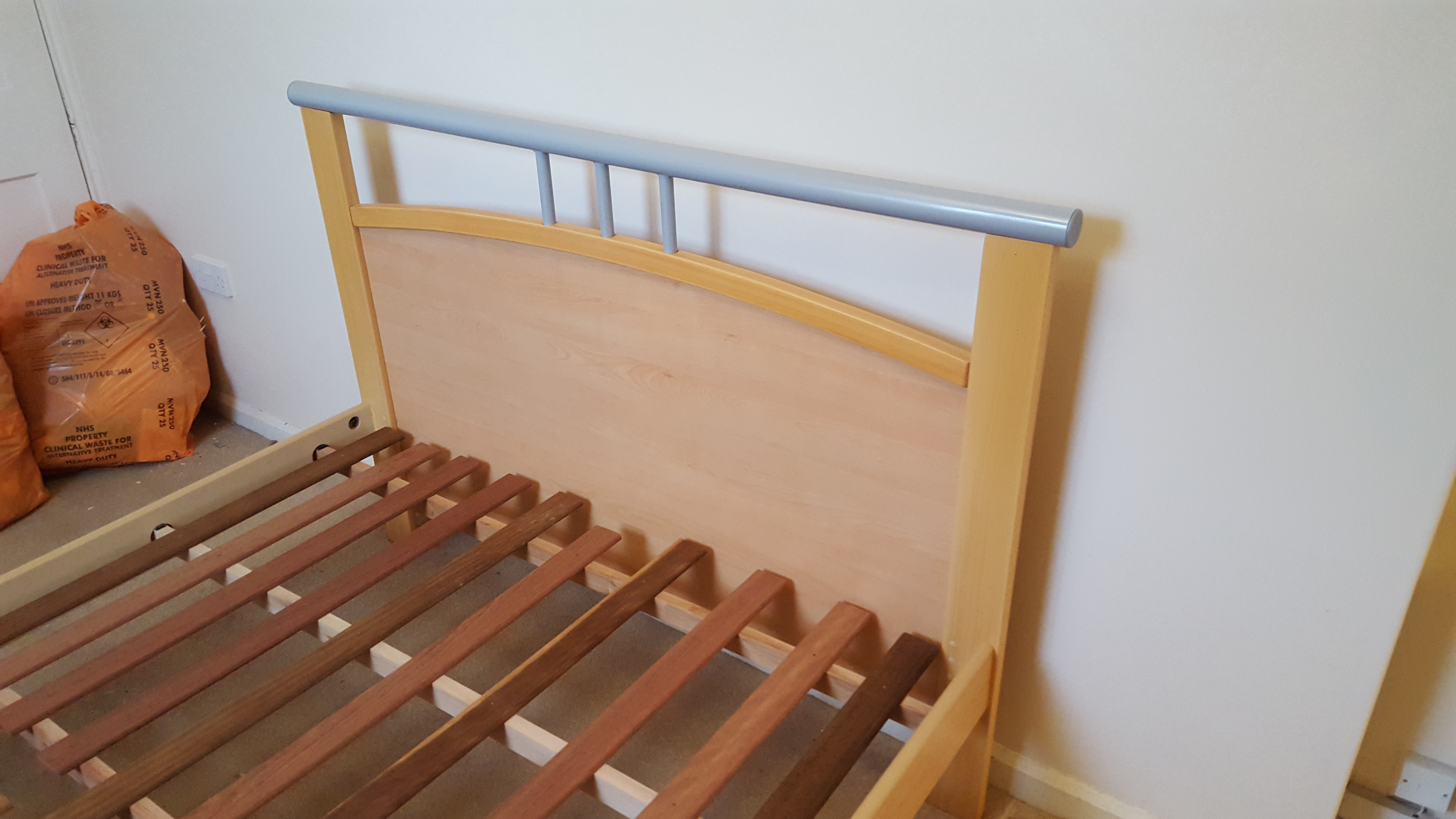 An Ikea double bed frame. - Image 3 of 3