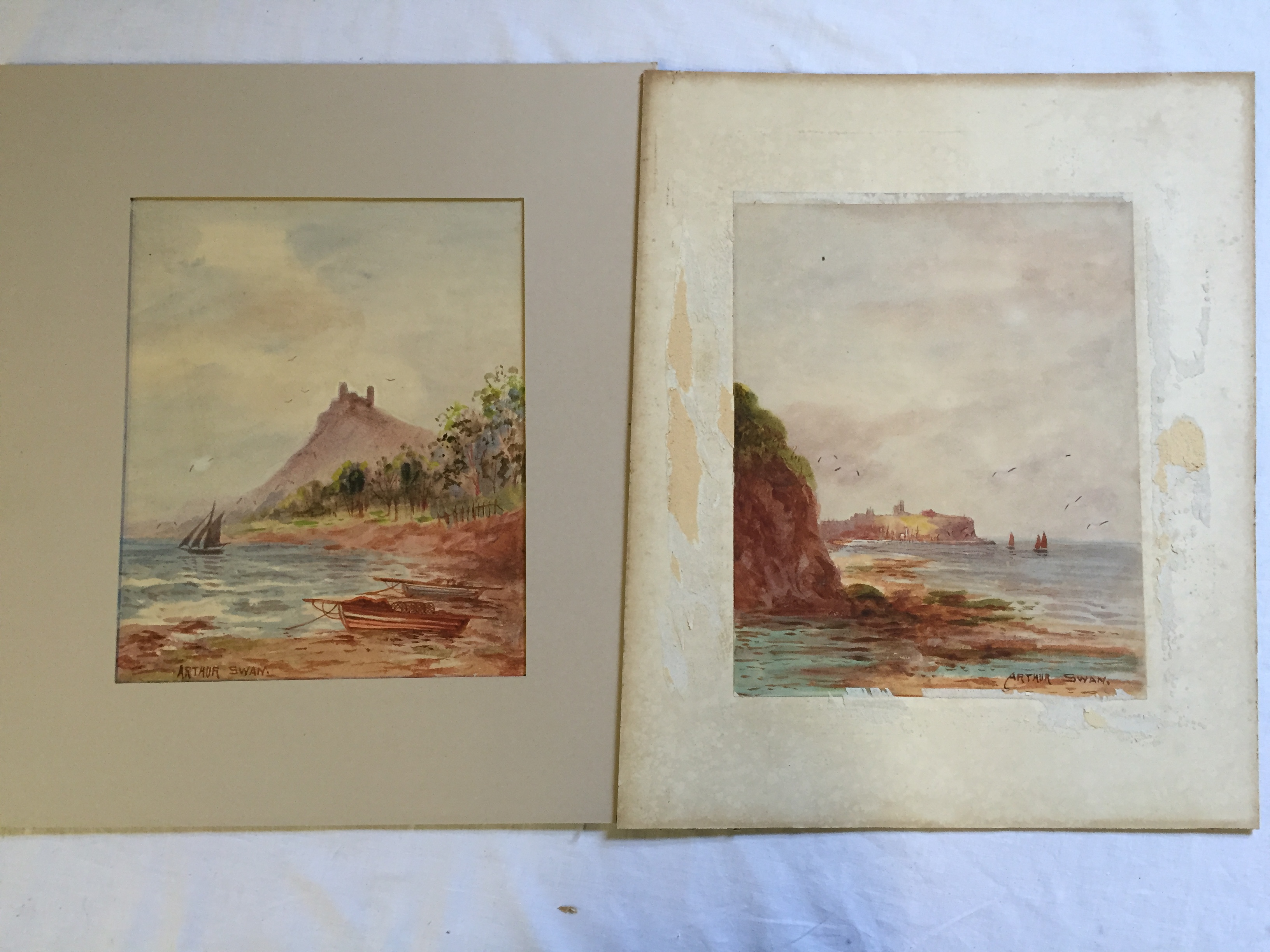 A pair of Victorian watercolours.