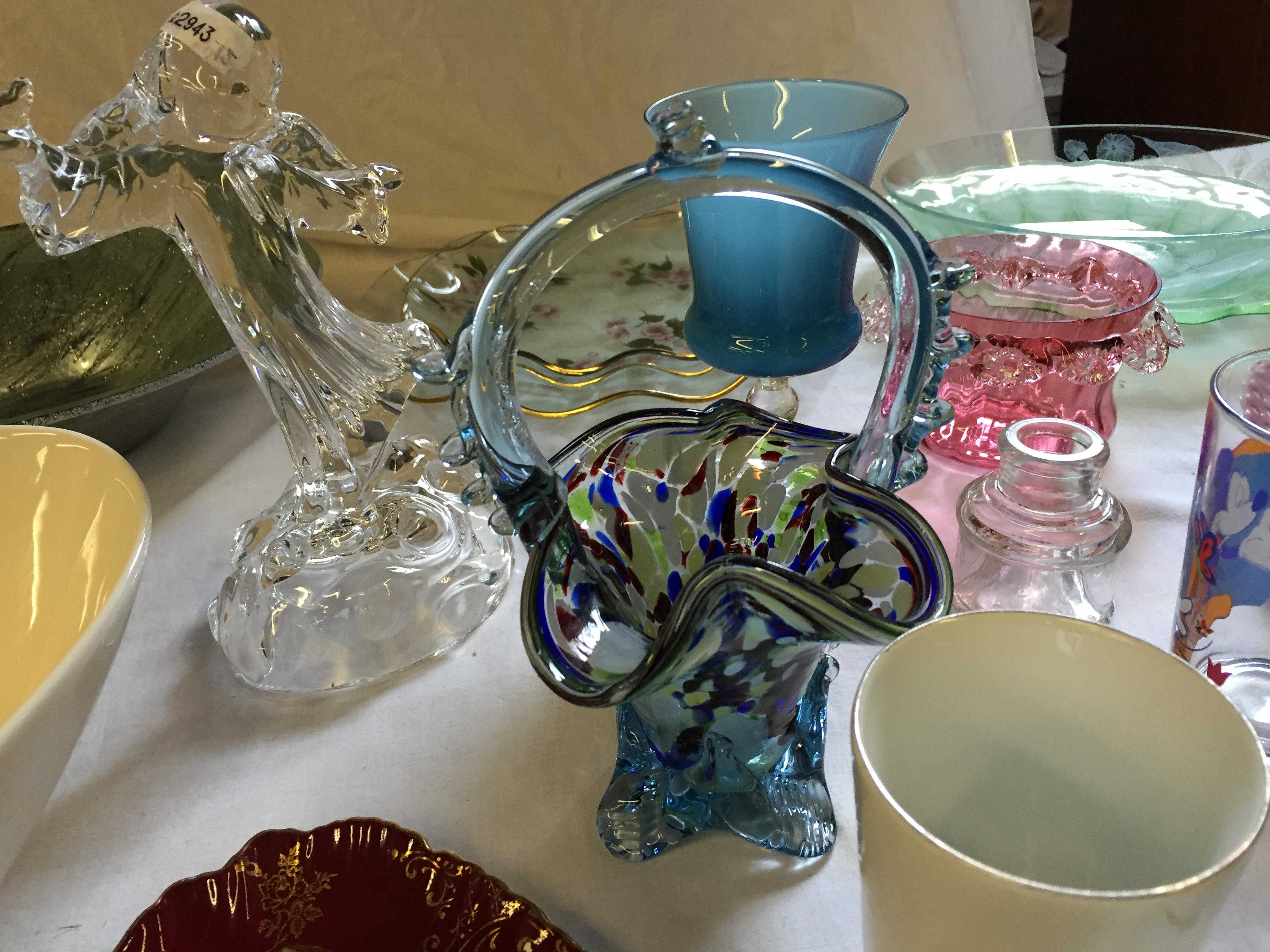 A large selection of various ceramics including art glass and Old Foley. - Image 6 of 6