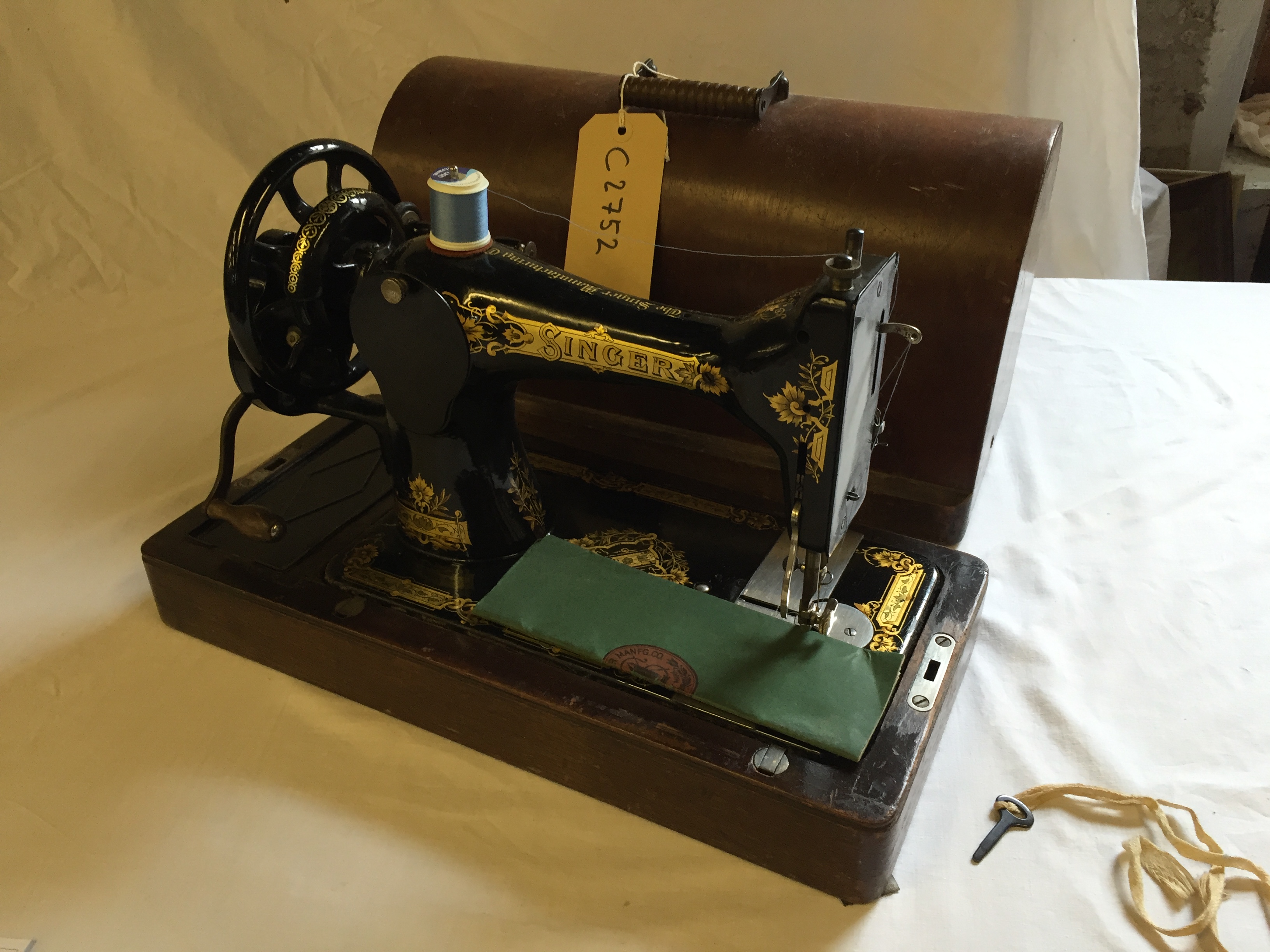 A Singer sewing machine