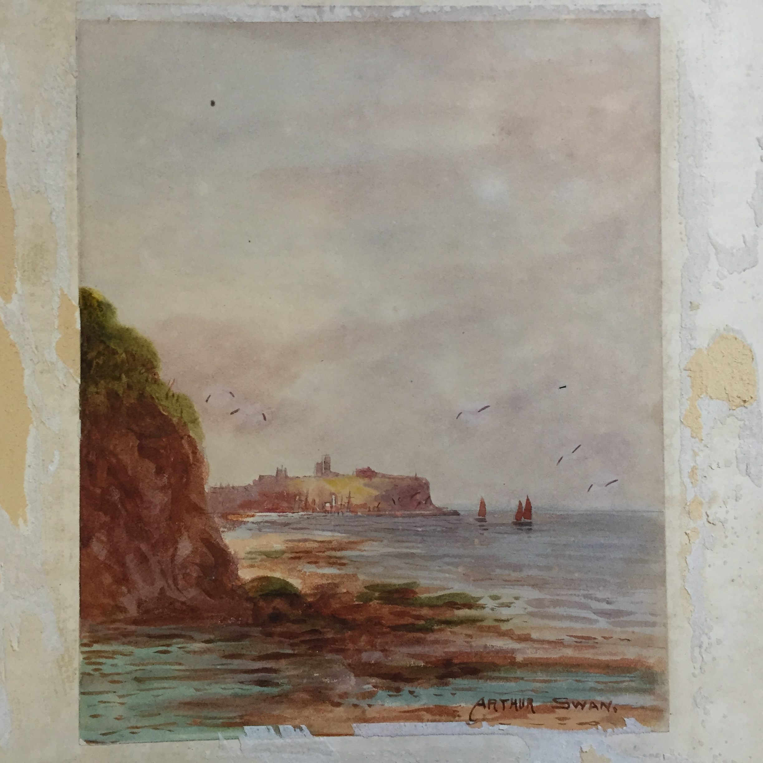 A pair of Victorian watercolours. - Image 2 of 3