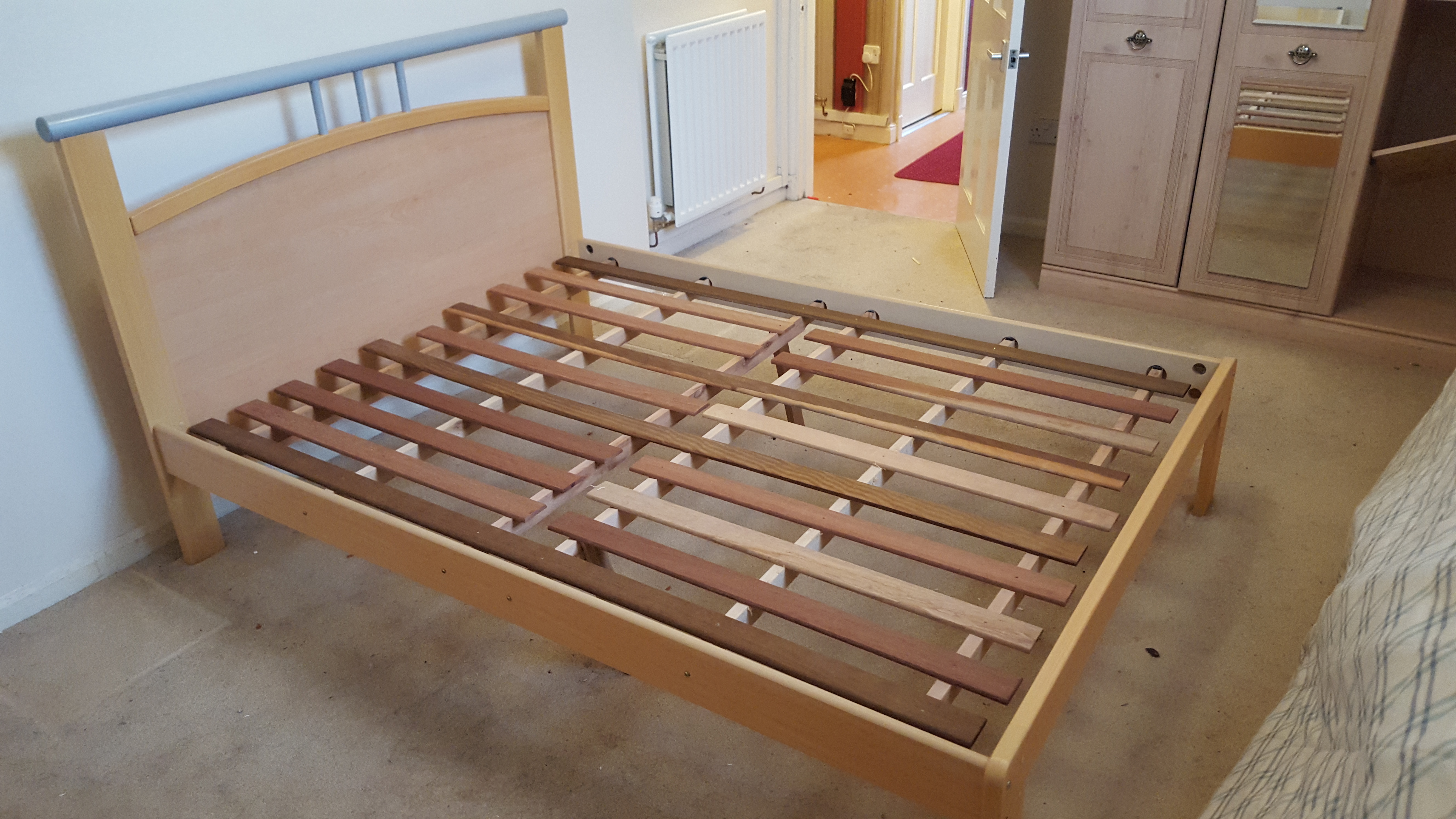 An Ikea double bed frame. - Image 2 of 3