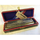 Vintage boxed M Hohner Super Chromonica