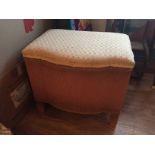 A loom blanket box dressing table stool.