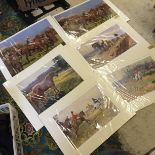 Six prints mostly horses as new sealed.