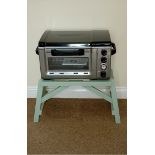 Campinggaz 2 burner cooker with oven grill and stand electronic ignition and thermostat. cost £ 180.