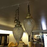 A pair of Victorian light fittings.