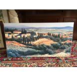 A large Italian scene canvas print. (Sho