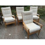 Four upholstered armchairs. (Showroom 2)