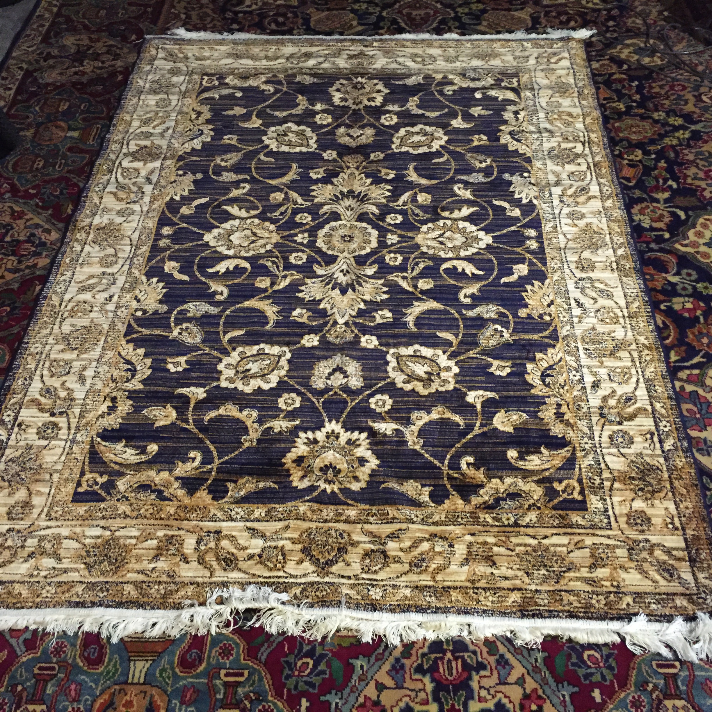 A blue ground Ziegler carpet 2.3 m x 1. - Image 3 of 3