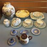 Ceramics including Minton, Myott and Masons.