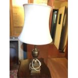 A large table lamp