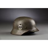 DEUTSCHES REICH 1933 - 1945 - WAFFEN-SS : SS-Verfügungstruppe/Waffen-SS: Stahlhelm Modell 35 mit