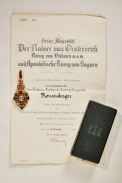 DEUTSCHES REICH : Österreich: Franz-Joseph-Orden, Komturkreuz. Gold und Emaille, am konfektionierten