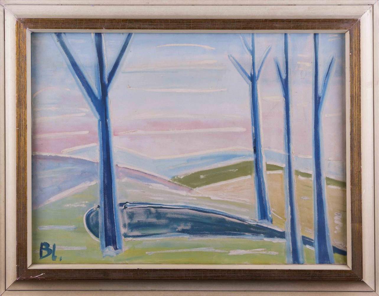 Helmut Otto BLANKMEISTER (1911-1975)"Landschaft"Gemälde Öl/Leinwand, 44 cm x 59 cm,links unten