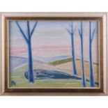 Helmut Otto BLANKMEISTER (1911-1975)"Landschaft"Gemälde Öl/Leinwand, 44 cm x 59 cm,links unten