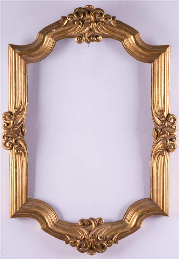 Konvolut 2  Biedermeier Rahmen / 2 Biedermeier frames1 Rahmen Holz geschnitzt, ca. 108 cm x 76 cm, 1