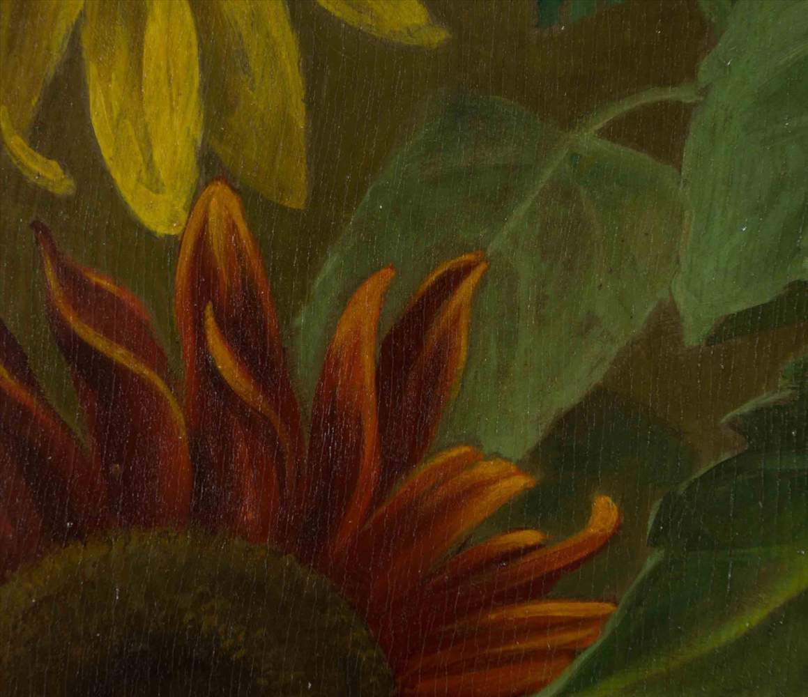 Walter GEWECKE (1867-1948)"Sonnenblumen"Gemälde Öl/Holz, 65 cm x 47 cm,seitlich rechts unten - Image 2 of 6