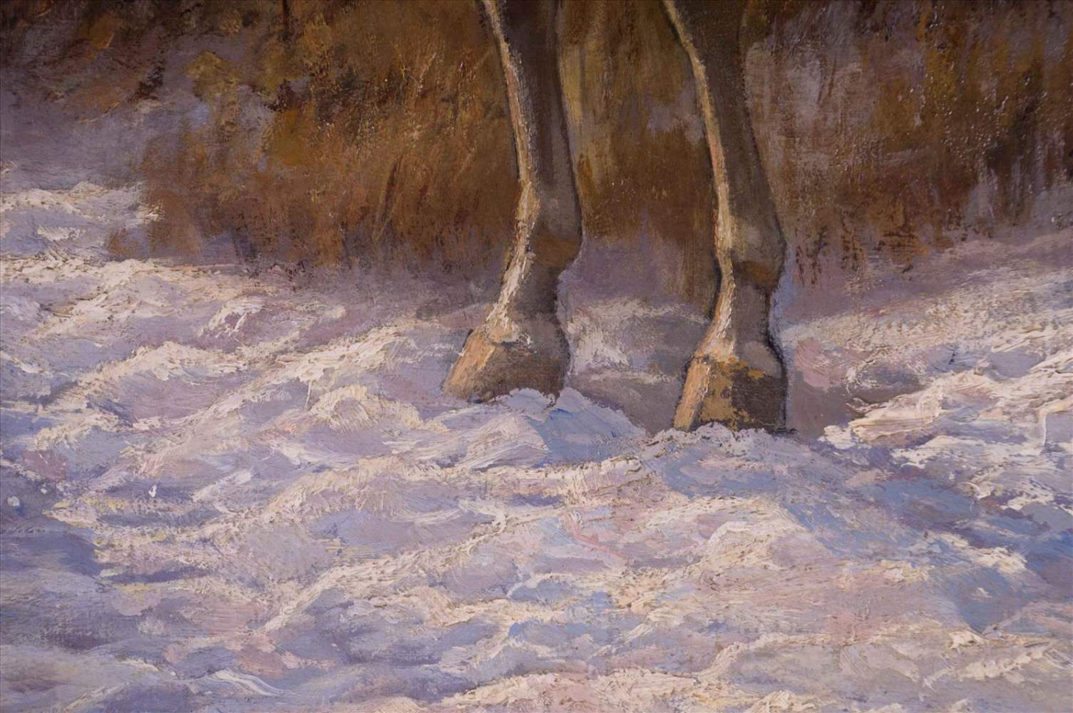 Georg VON BODDIEN (1850-1928)"Kürassiere zu Pferde in verschneiter Winterlandschaft"Gemäle Öl/ - Image 8 of 11