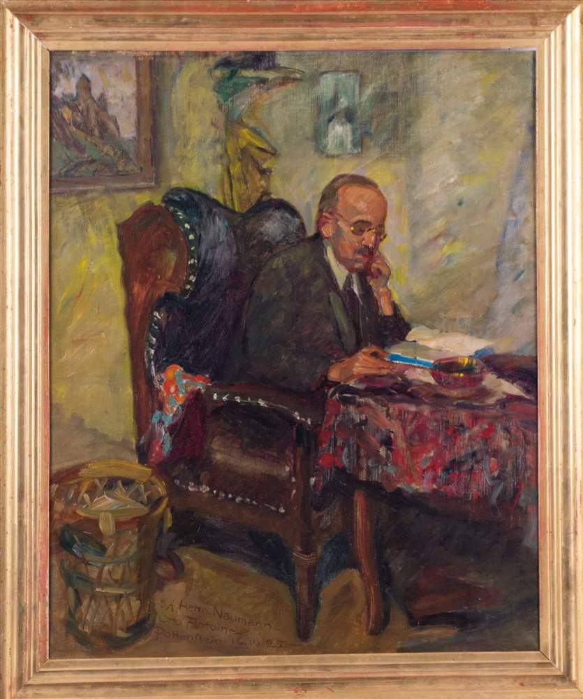 Otto ANTOINE (1865-1951)"Herrmann Naumann aus Pottenstein"Gemälde Öl/Leinwand, 60 cm x 50 cm,links - Image 2 of 14