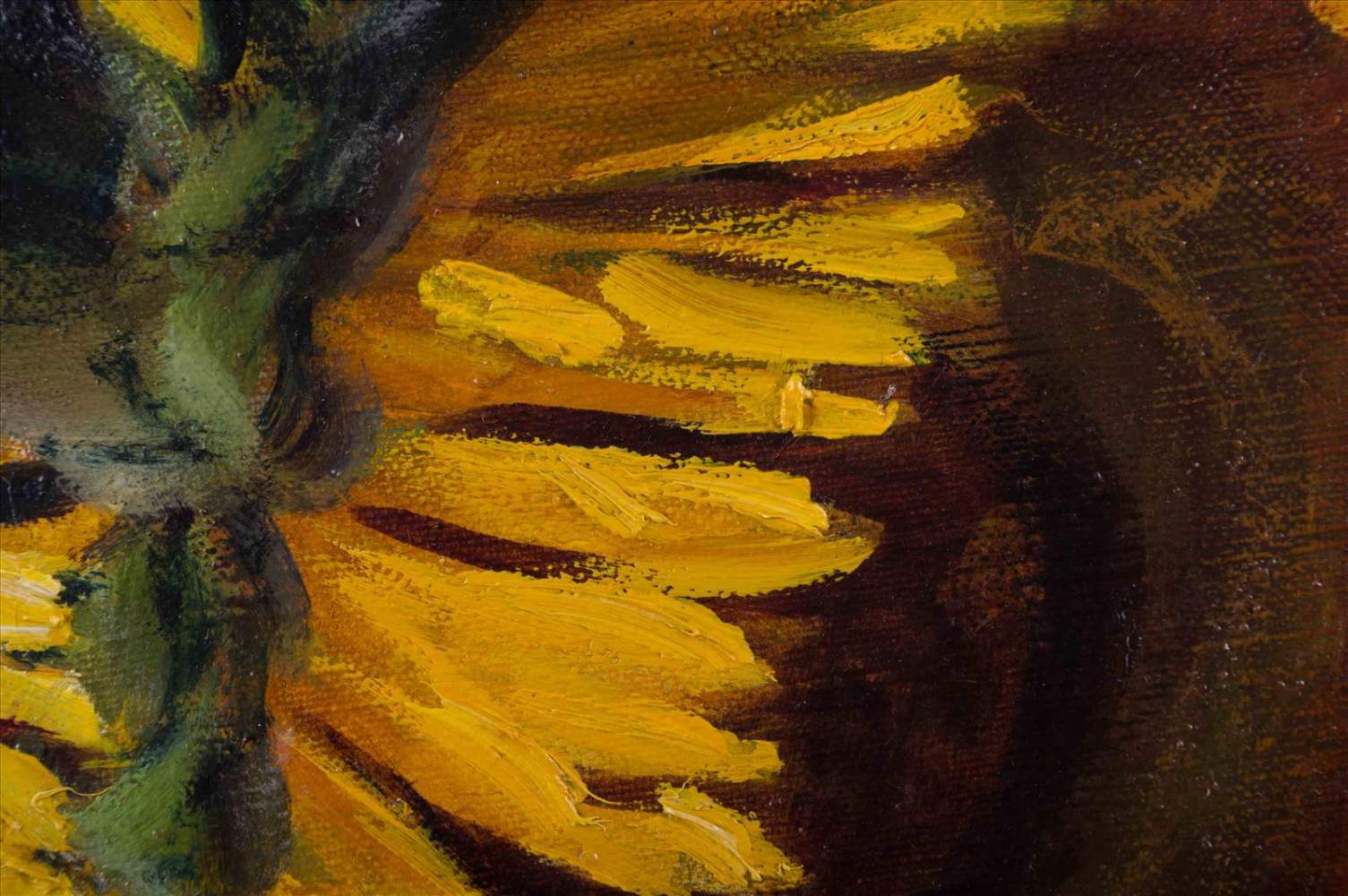 Felix Klampfer (1894-1992) Österreich"Sonnenblumen"Gemälde Öl/Leinwand, 80 cm x 100 cm,rechts - Image 5 of 8