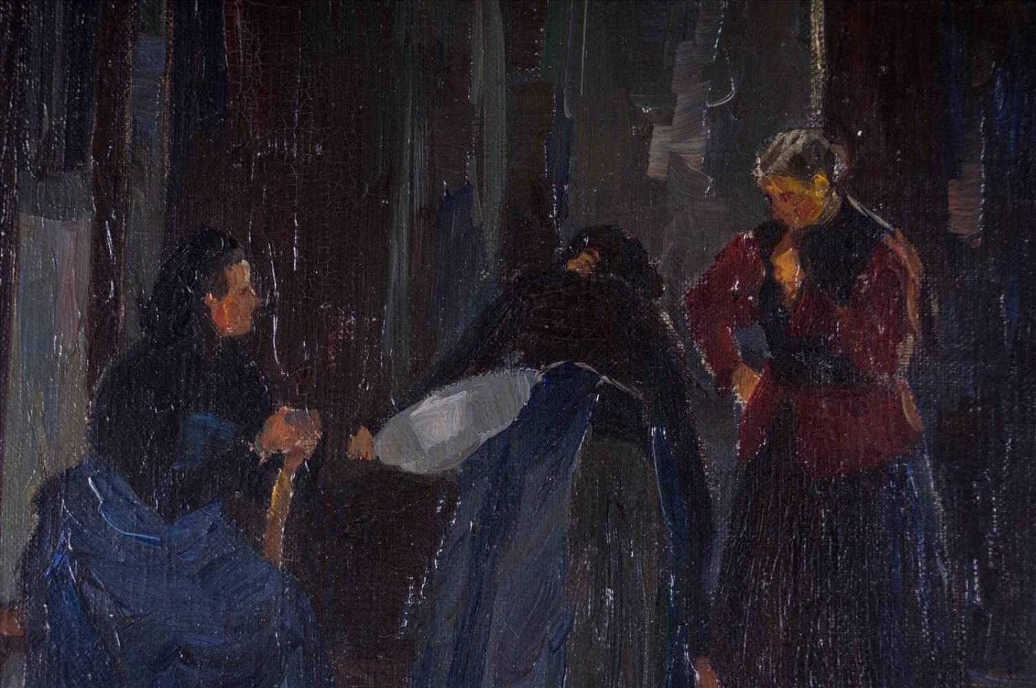 Paul Emil GABEL (1875-1938)"Interieur mit 3 Frauen"Gemälde Öl/Leinwand, 74 cm x 55 cm,links unten - Image 11 of 12
