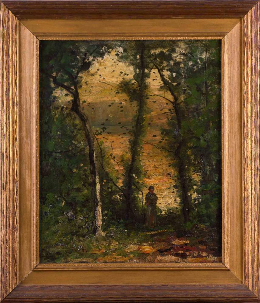 Mihály VON MUNKACSY (1844-1909)"Barbizon Landschaft"Gemälde Öl/Leinwand, 43,3 cm x 35,5 cm,links - Image 2 of 8