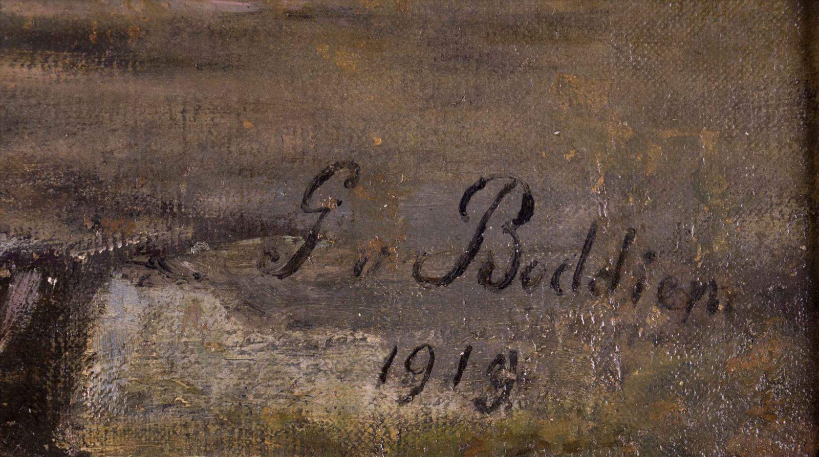 Georg VON BODDIEN (1850-1928)"Kürassiere zu Pferde in verschneiter Winterlandschaft"Gemäle Öl/ - Image 11 of 11