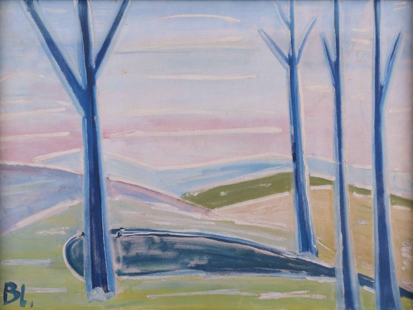 Helmut Otto BLANKMEISTER (1911-1975)"Landschaft"Gemälde Öl/Leinwand, 44 cm x 59 cm,links unten - Image 2 of 7