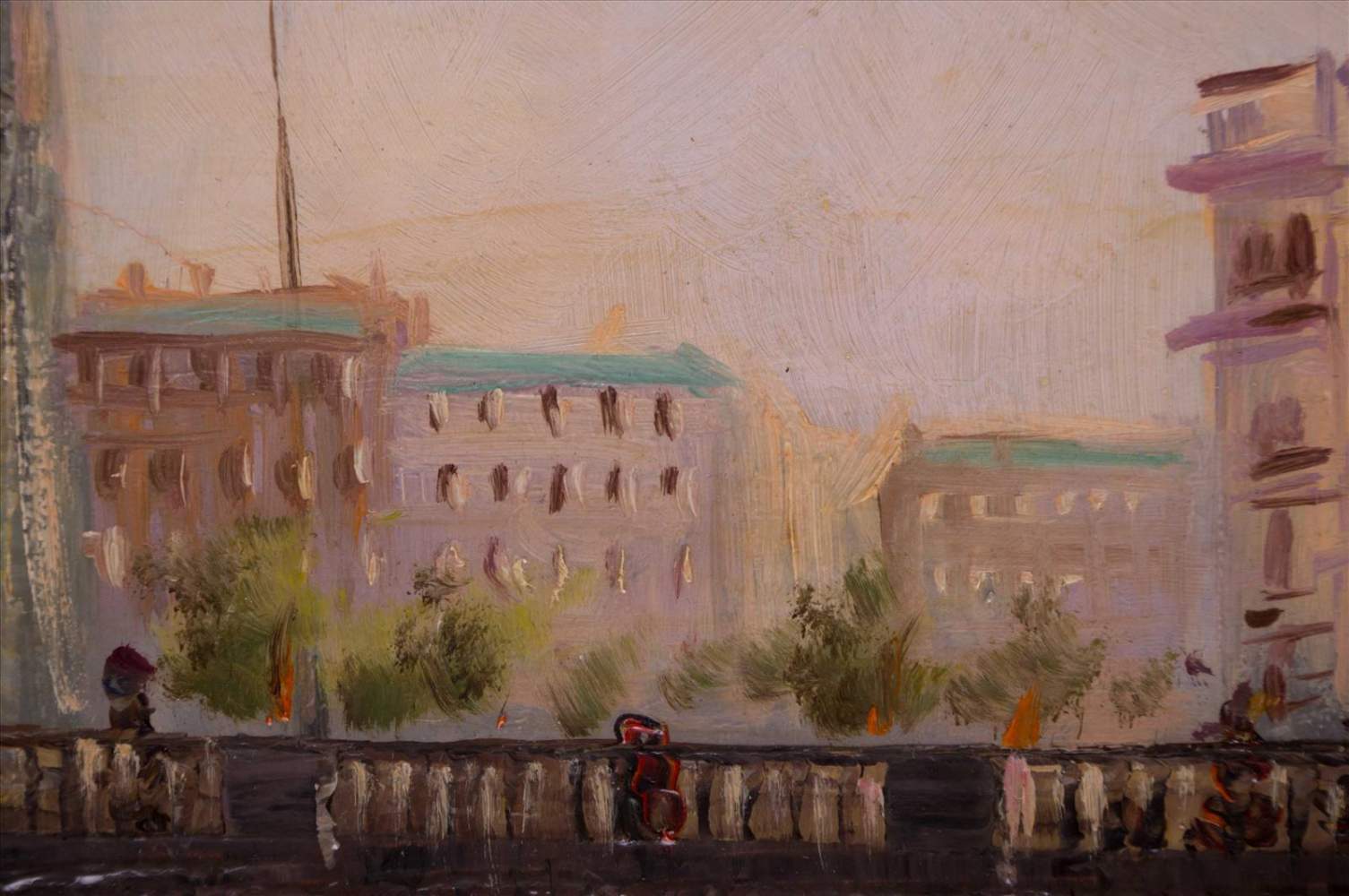 Hendrik Jan WOLTER (1873-1952)(Attrib.)"Berliner Dom und Königliches Schloss mit Schlossbrücke" - Image 10 of 11