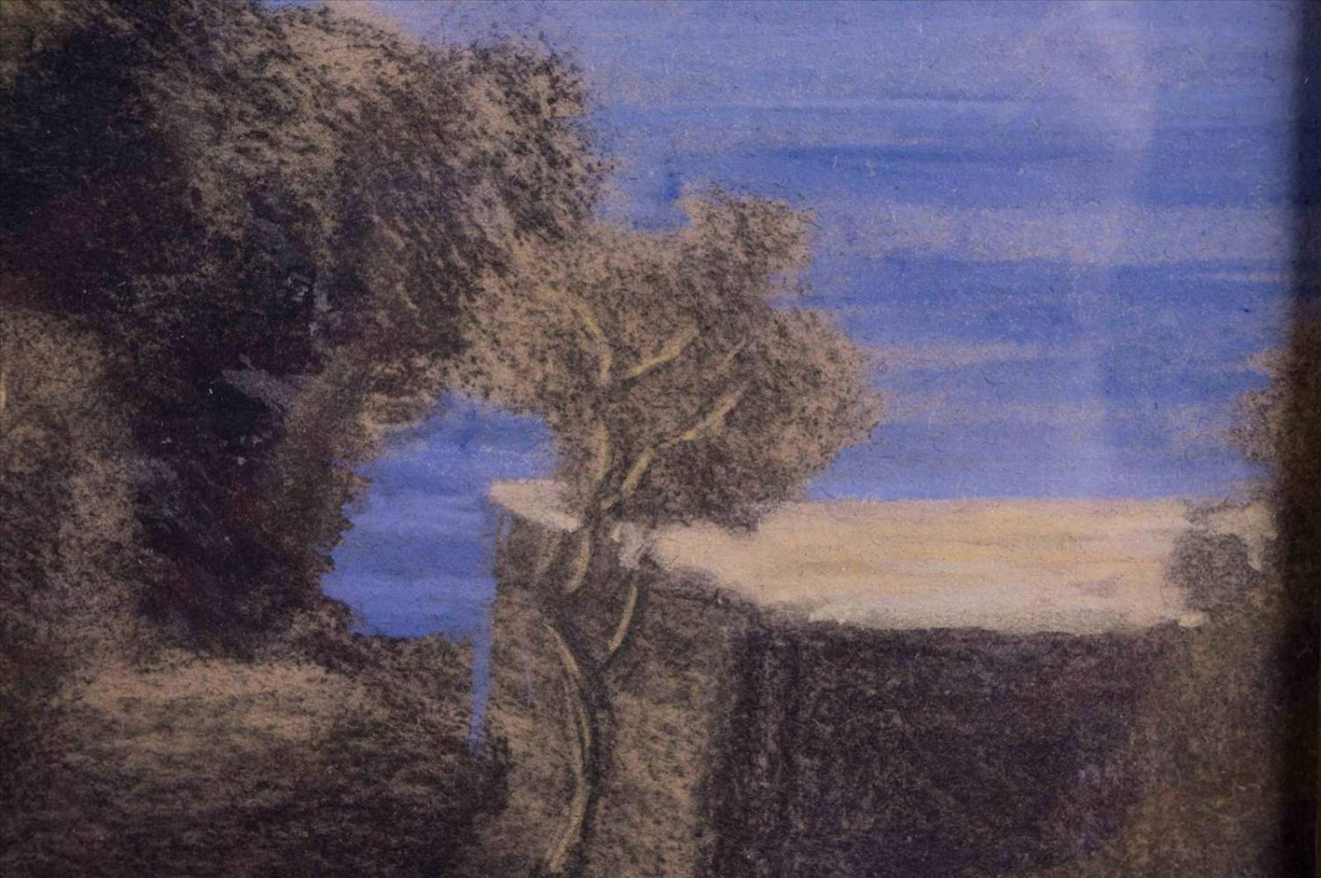 Lucidus DIEFENBACH (1886-1958)"Mediterrane Landschaft"Zeichnung-Aquarell, Pastell/Papier, 44 cm x 60 - Image 4 of 11