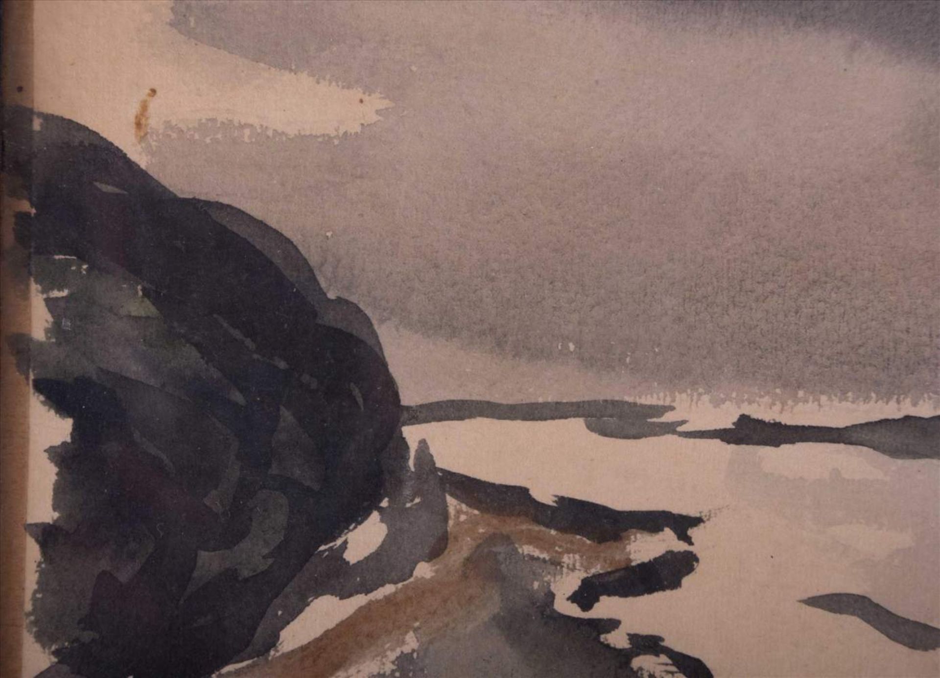 Otto NIEMEYER-HOLSTEIN (1896-1984)"Laboe"Zeichnung-Aquarell, 17 cm x 25,5 cm,links unten - Image 4 of 7