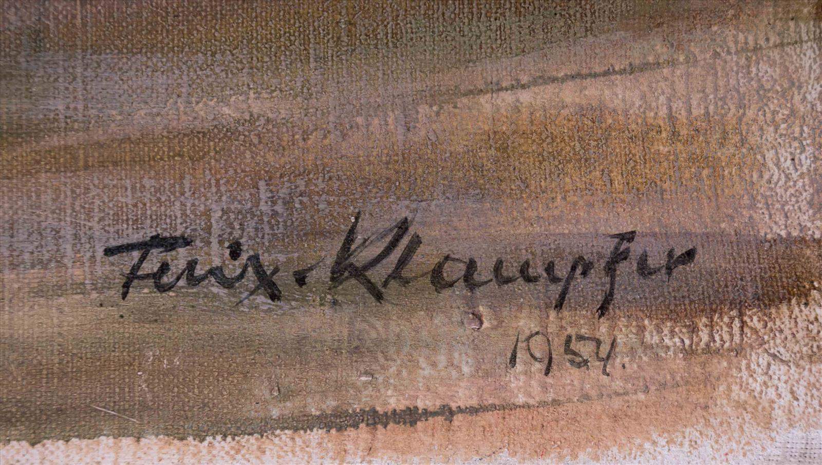 Felix Klampfer (1894-1992) Österreich"Sonnenblumen"Gemälde Öl/Leinwand, 80 cm x 100 cm,rechts - Image 7 of 8