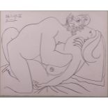 Pablo PICASSO (1881-1973)"sich küssendes Paar"(26.11.1969)Grafik-Multiple, original Lithografie,