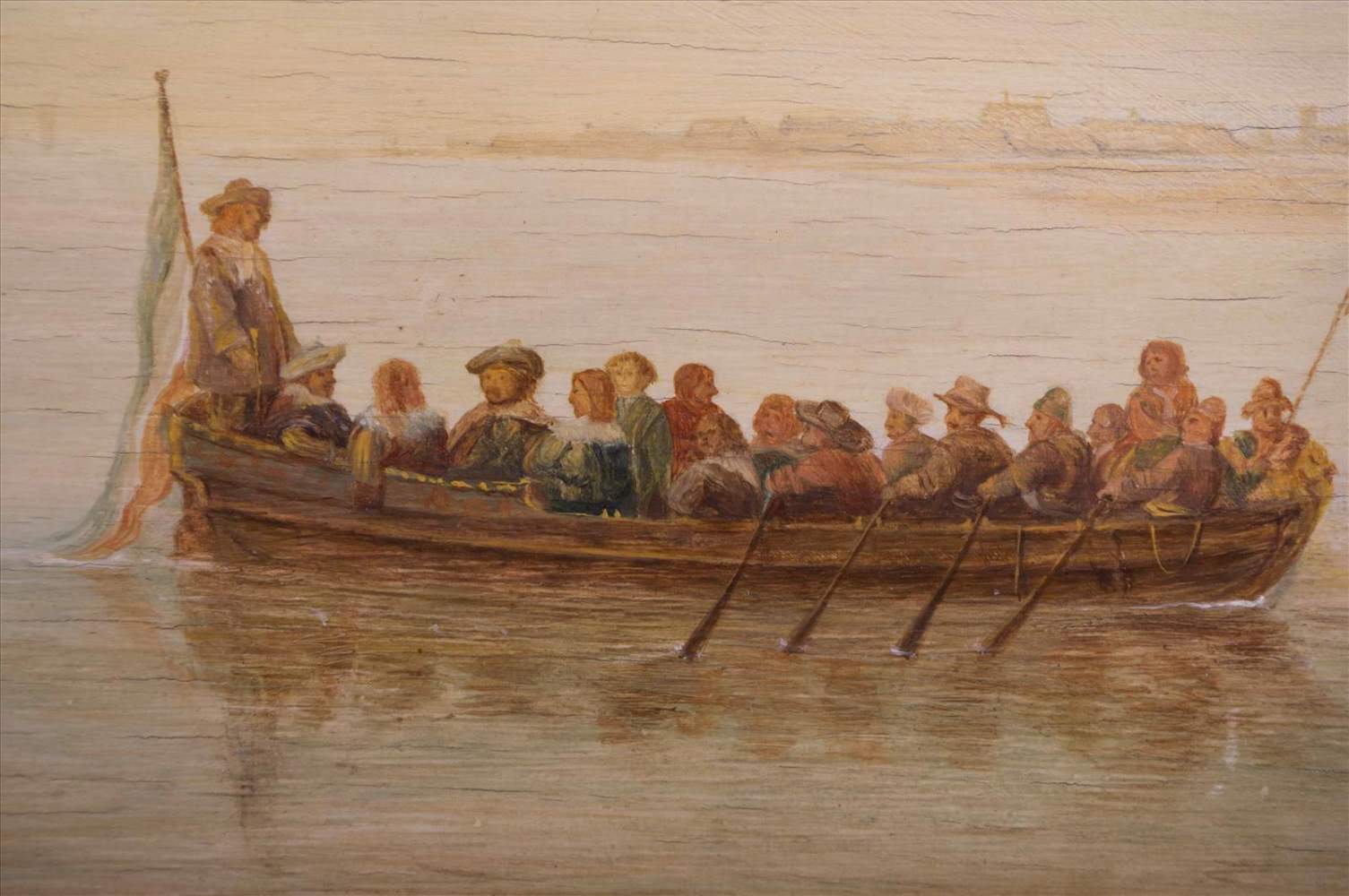 Simon Jacobsz DE VLIEGER (c.1600-c.1653) nach/after"Boote vor der Küste"Gemälde Öl/Holz, 48 cm x - Image 6 of 8
