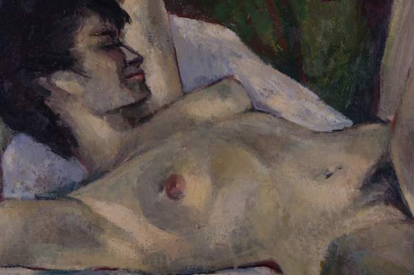 Expressionist des 20. Jhd. / Expressionist, 20th century"Liegender Damenakt"Gemälde Öl/Leinwand, - Image 3 of 5
