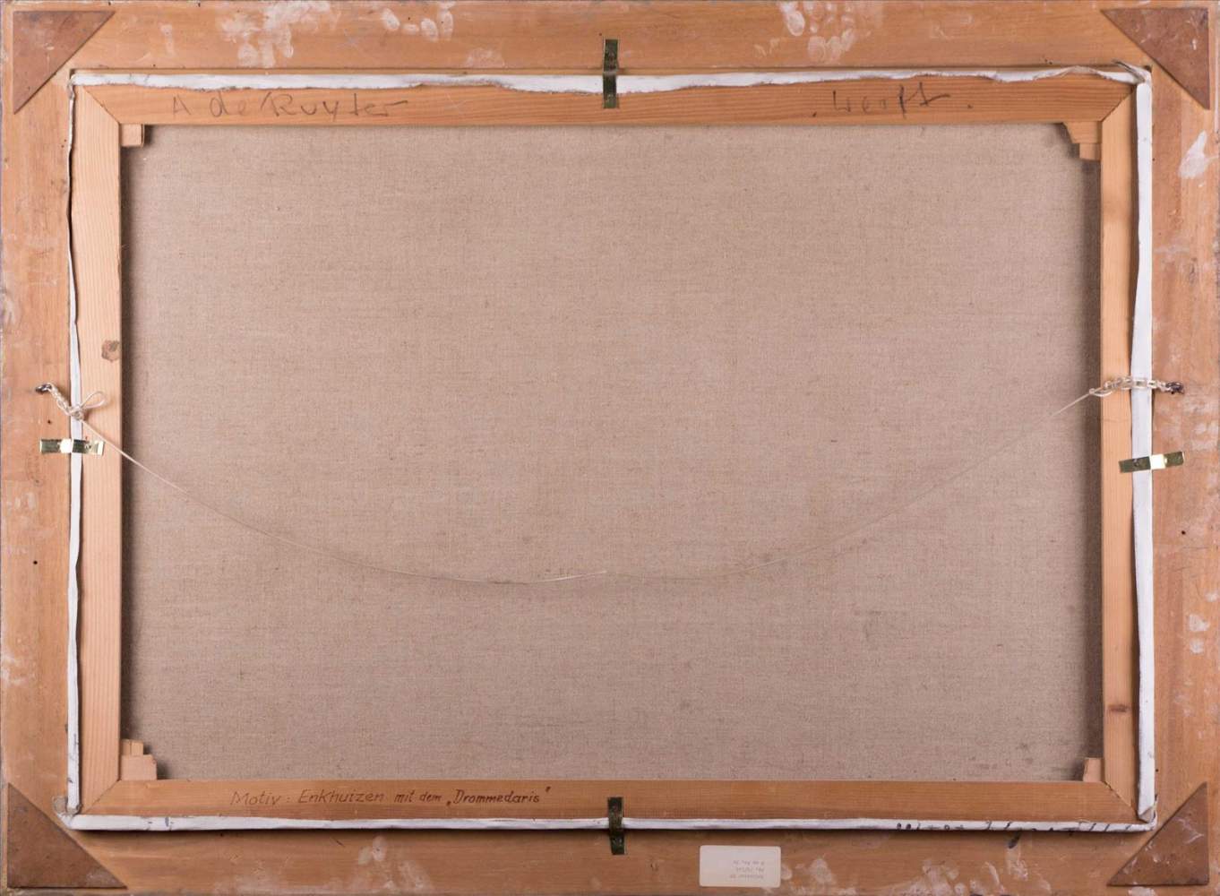 A. de Ruyter 19./20. Jhd."Enkhuizen mit dem Drommedaris"Gemälde Öl/Leinwand, 69 cm x 99 cm,rechts - Image 5 of 14