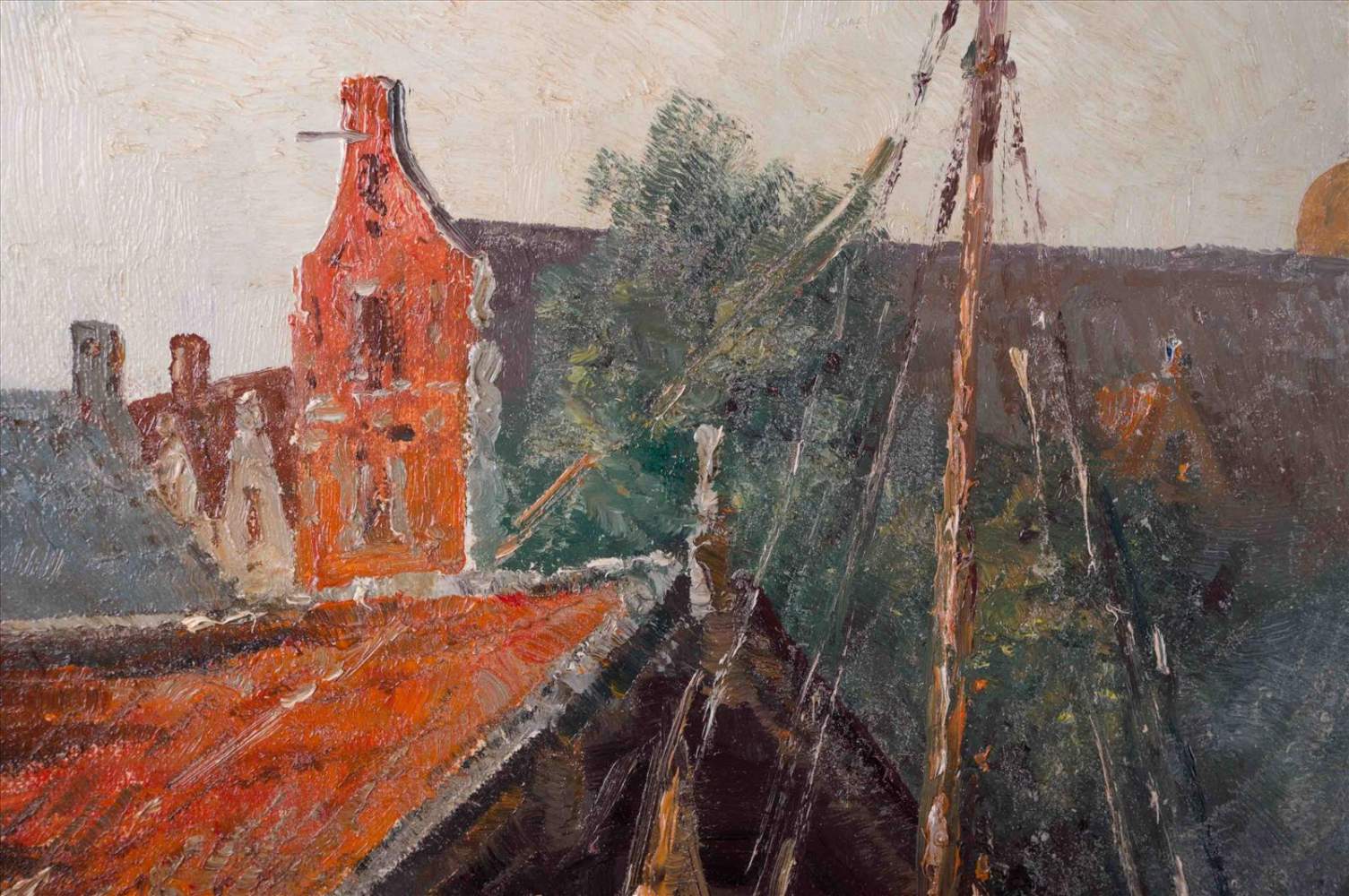 A. de Ruyter 19./20. Jhd."Enkhuizen mit dem Drommedaris"Gemälde Öl/Leinwand, 69 cm x 99 cm,rechts - Image 2 of 14