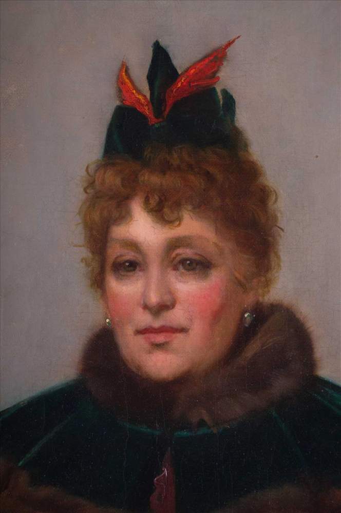 unbekannter Künstler des 19./20. Jhd. / Unidentified artist, 19th/20th century"Portrait of a Lady" - Image 3 of 7