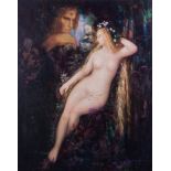 Kopie nach Gustave MOREAU (1826-1898)Gemälde Öl/Leinwand, 92 cm x 73 cm,rechts unten signiert